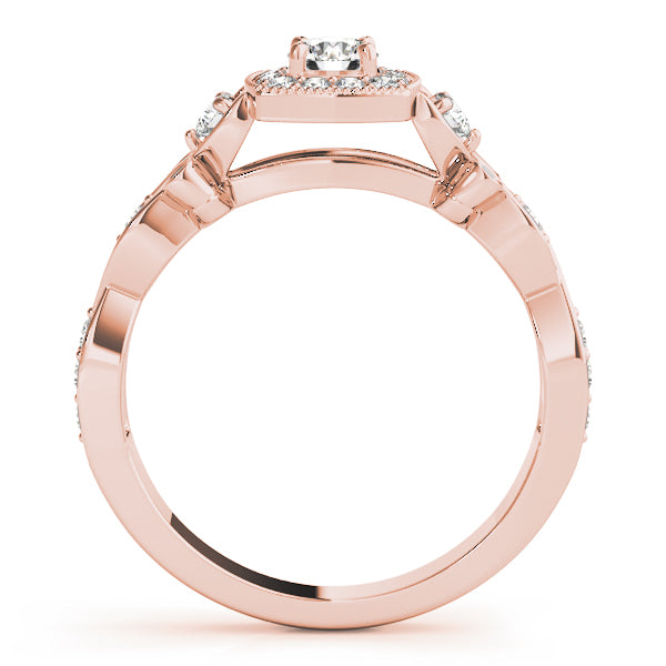 Romantic Vintage Halo Diamond Engagement Ring (3/8 ct. tw.)