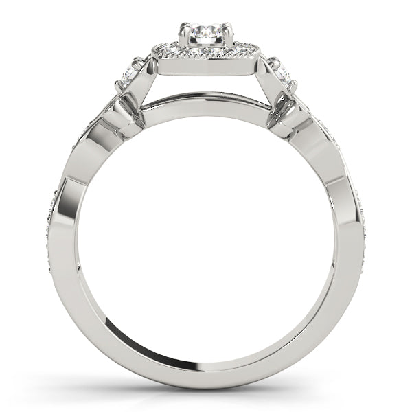 Romantic Vintage Halo Diamond Engagement Ring (3/8 ct. tw.)