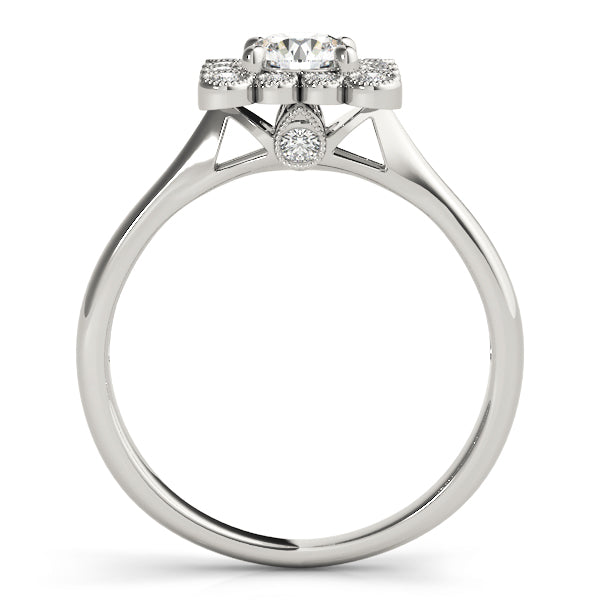 Bezel Halo Diamond Engagement Ring (1/6 ct. tw.)