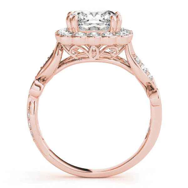 Floral Halo Diamond Engagement Ring (1/2 ct. tw.)