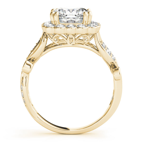 Floral Halo Diamond Engagement Ring (1/2 ct. tw.)