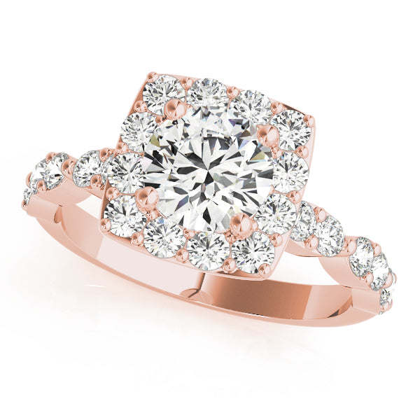 Classic Halo Pavé Diamond Engagement Ring (3/4 ct. tw.)