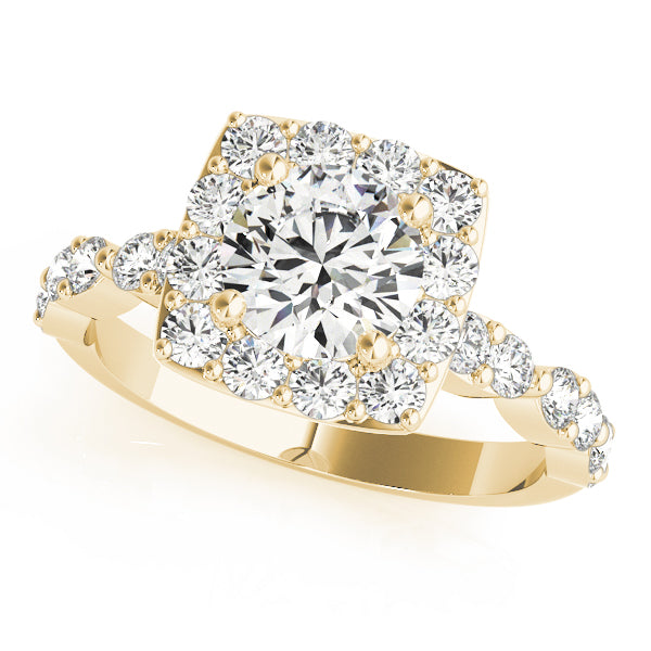 Classic Halo Pavé Diamond Engagement Ring (3/4 ct. tw.)