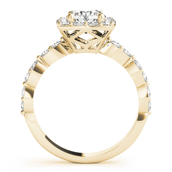 Classic Halo Pavé Diamond Engagement Ring (3/4 ct. tw.)