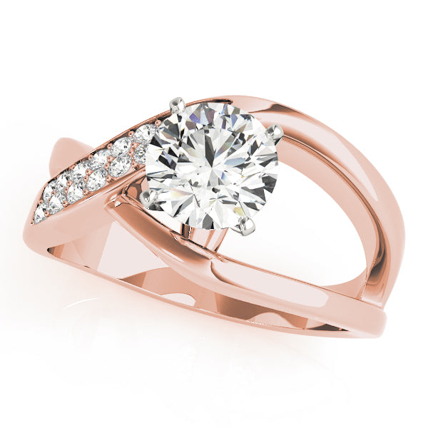 Modern Twist Diamond Engagement Ring (1/8 ct. tw.)