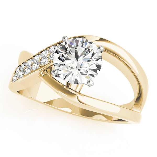Modern Twist Diamond Engagement Ring (1/8 ct. tw.)