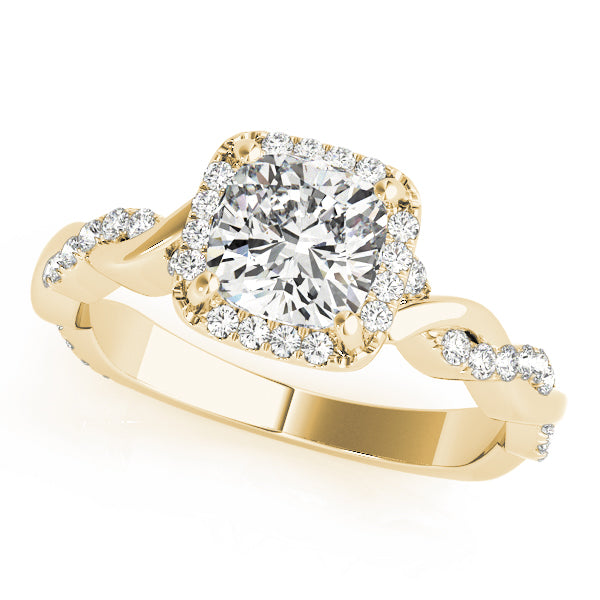 Twist Halo Diamond Engagement Ring (2 ct. tw.)