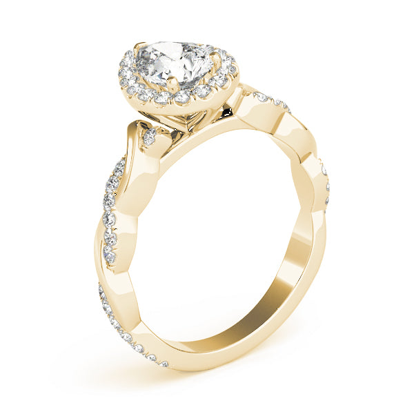 Twist Pavé Diamond Engagement Ring (3/8 ct. tw.)