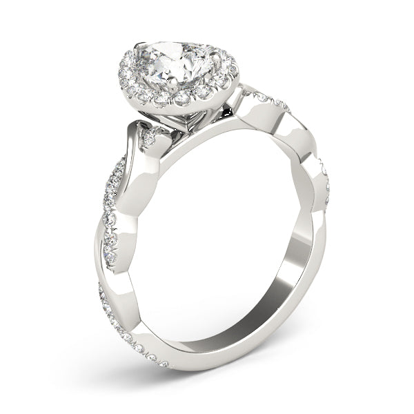 Twist Pavé Diamond Engagement Ring (3/8 ct. tw.)
