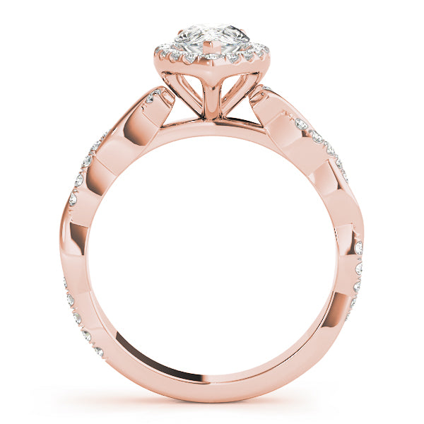 Twist Pavé Diamond Engagement Ring (3/8 ct. tw.)