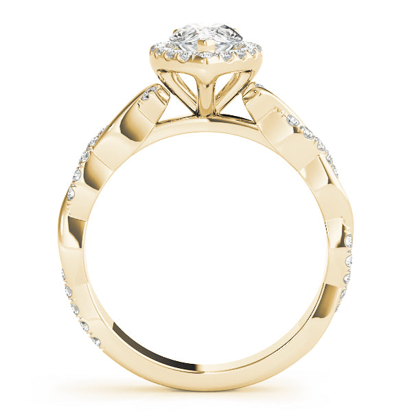 Twist Pavé Diamond Engagement Ring (3/8 ct. tw.)