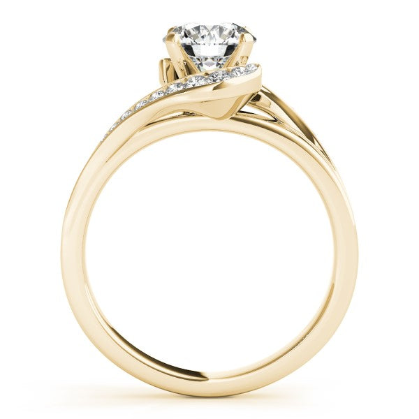 Twist Channel-Set Diamond Engagement Ring (1/5 ct. tw.)