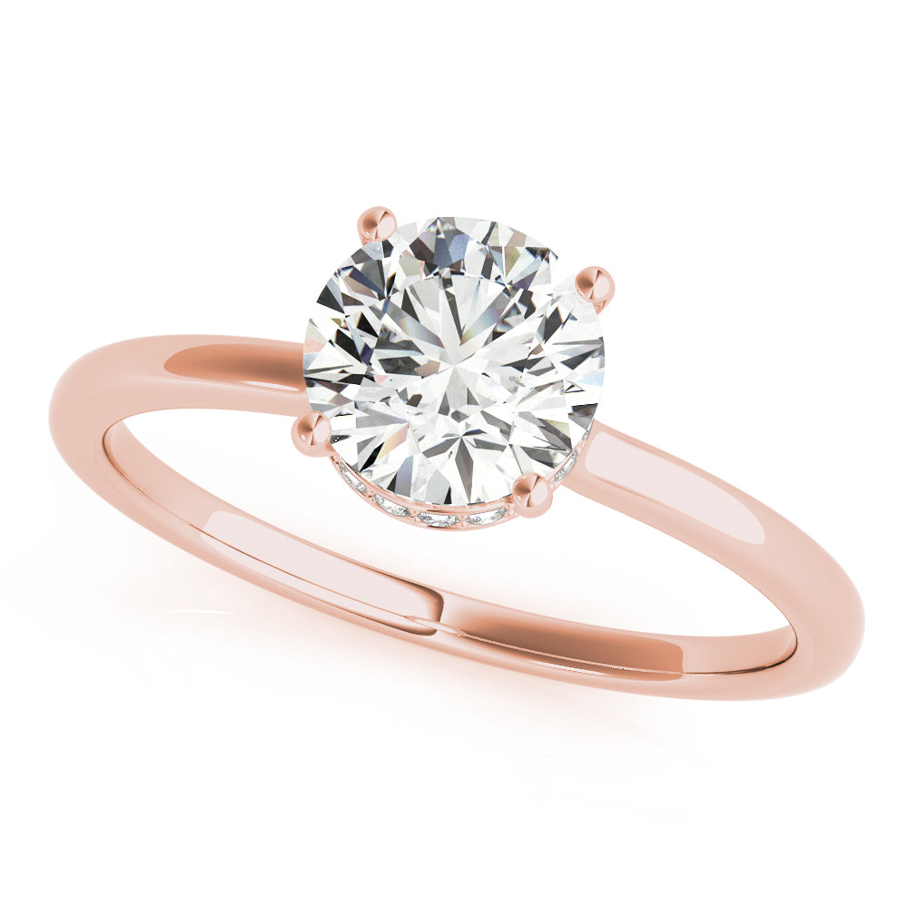 Hidden Halo Diamond Solitaire Engagement Ring (1/20 ct. tw.)