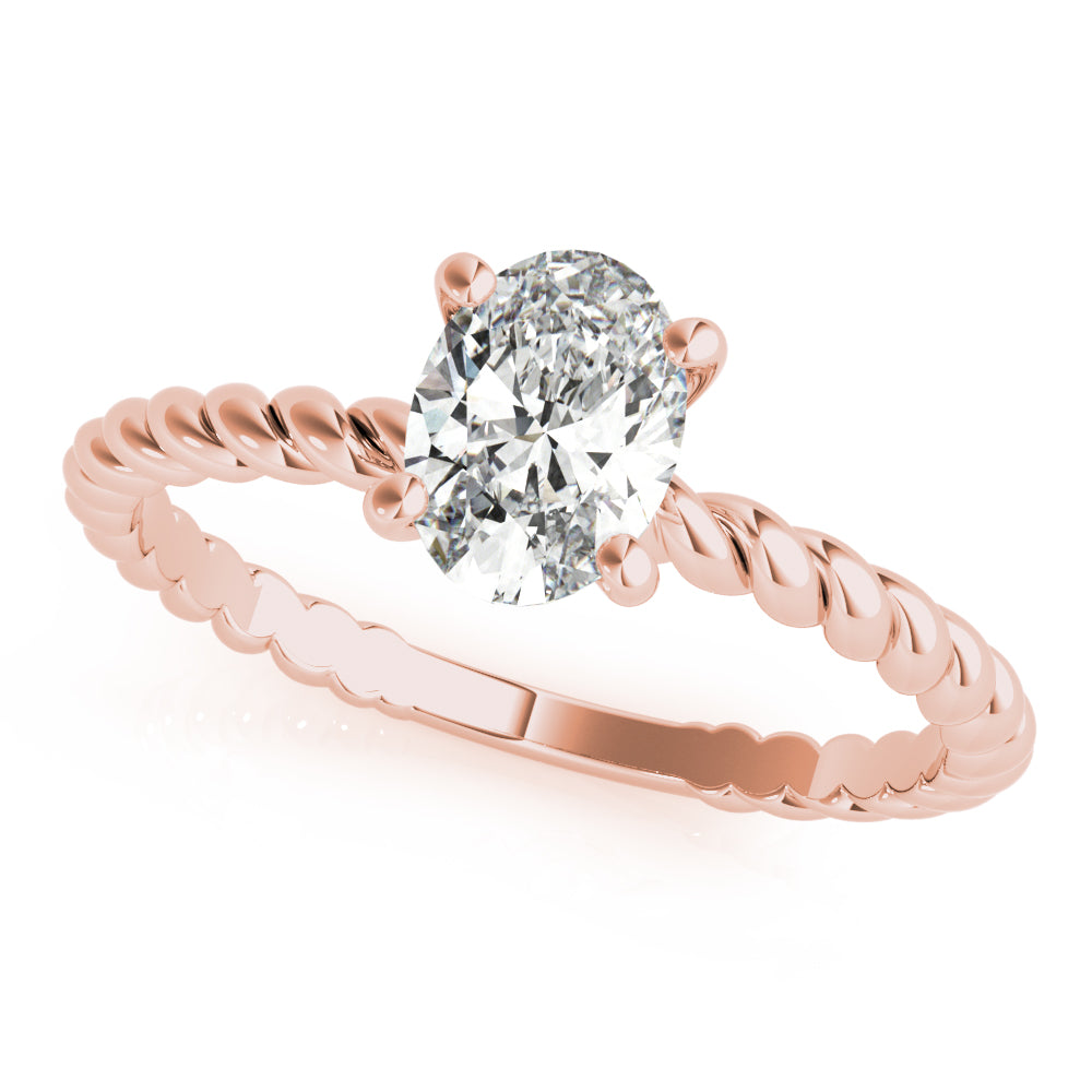 Twist Solitaire Engagement Ring