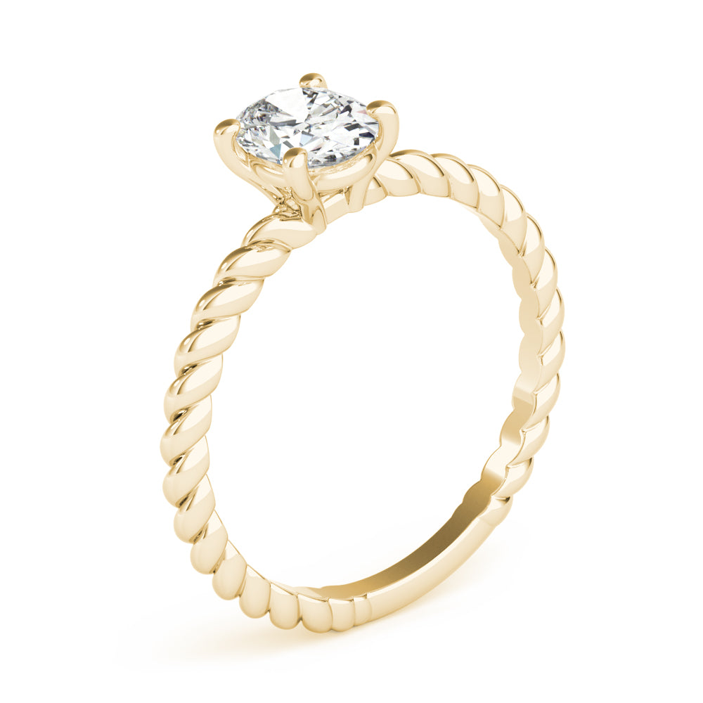 Twist Solitaire Engagement Ring (3/8 ct. tw.)