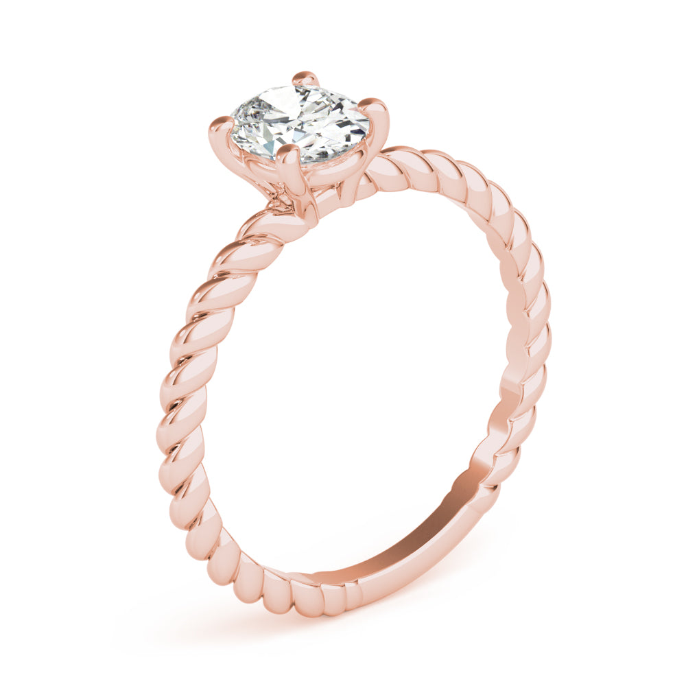 Twist Solitaire Engagement Ring