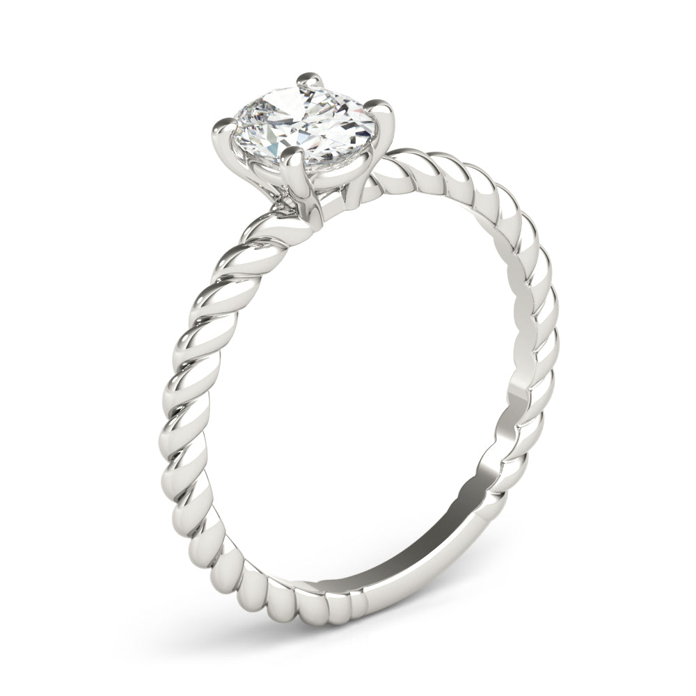 Twist Solitaire Engagement Ring (3/8 ct. tw.)