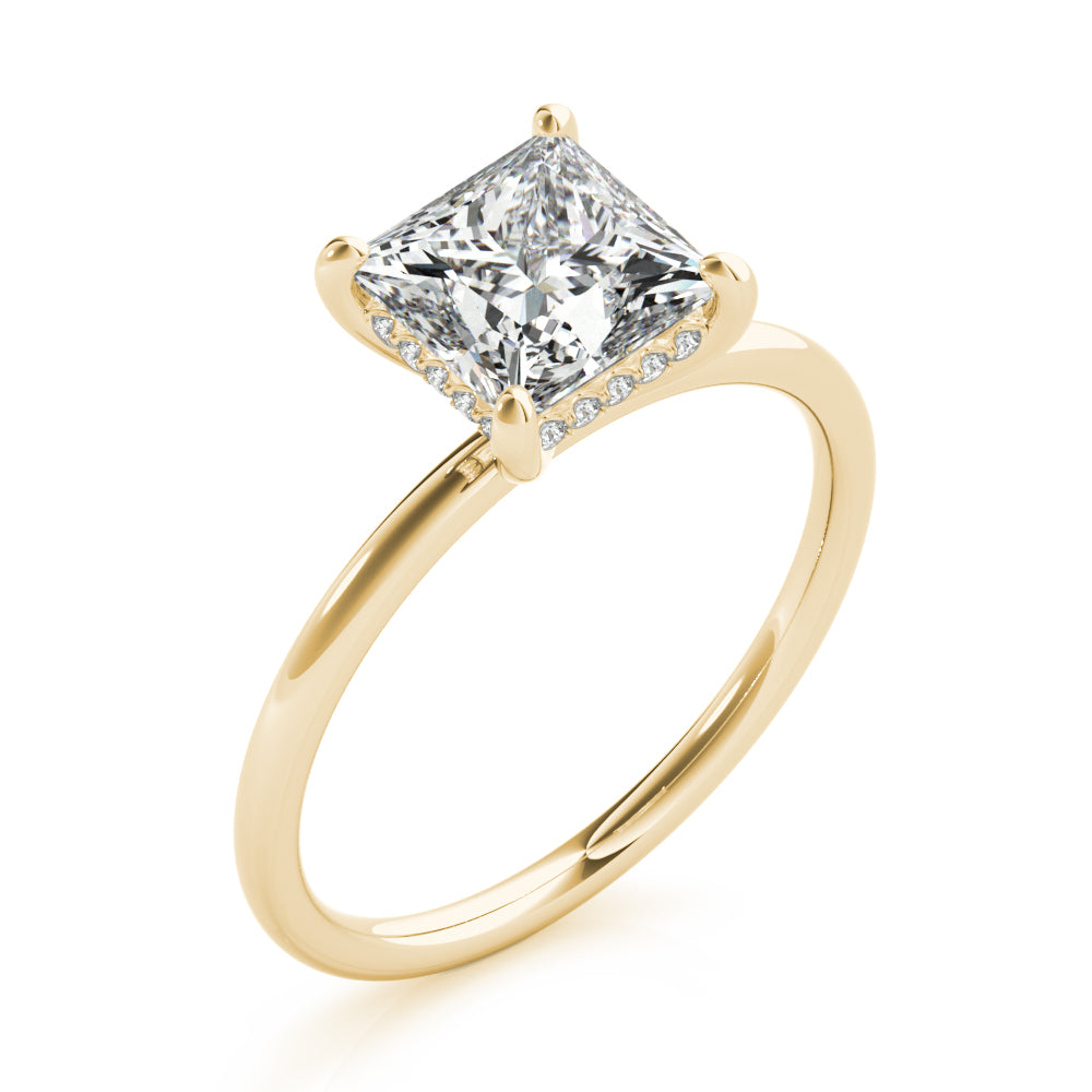 Petite Pavé Diamond Engagement Ring (1/20 ct. tw.)