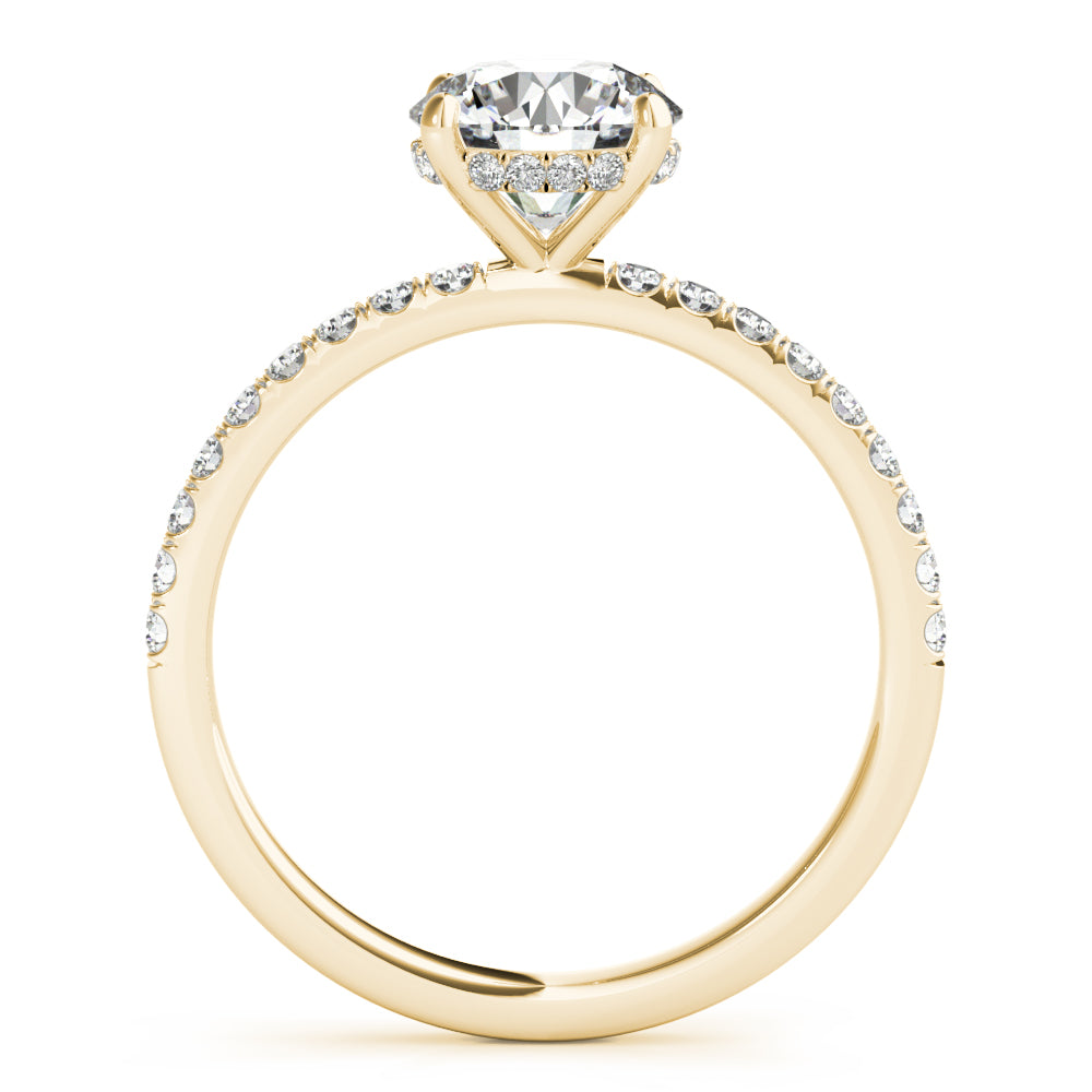 Petite Pavé Diamond Engagement Ring (1/4 ct. tw.)