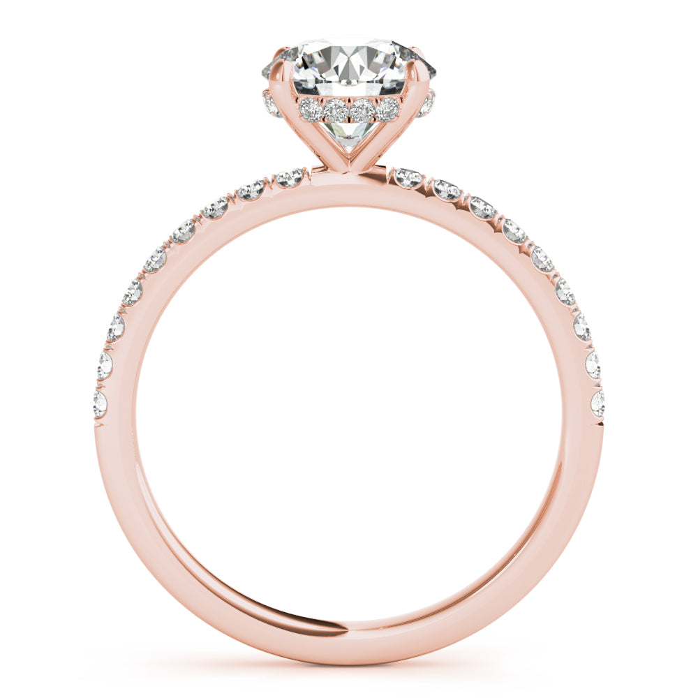 Petite Pavé Diamond Engagement Ring (1/3 ct. tw.)