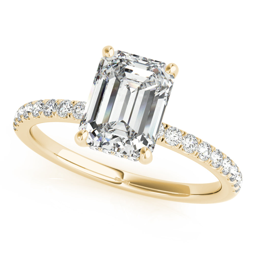 Petite Pavé Diamond Engagement Ring (1/4 ct. tw.)