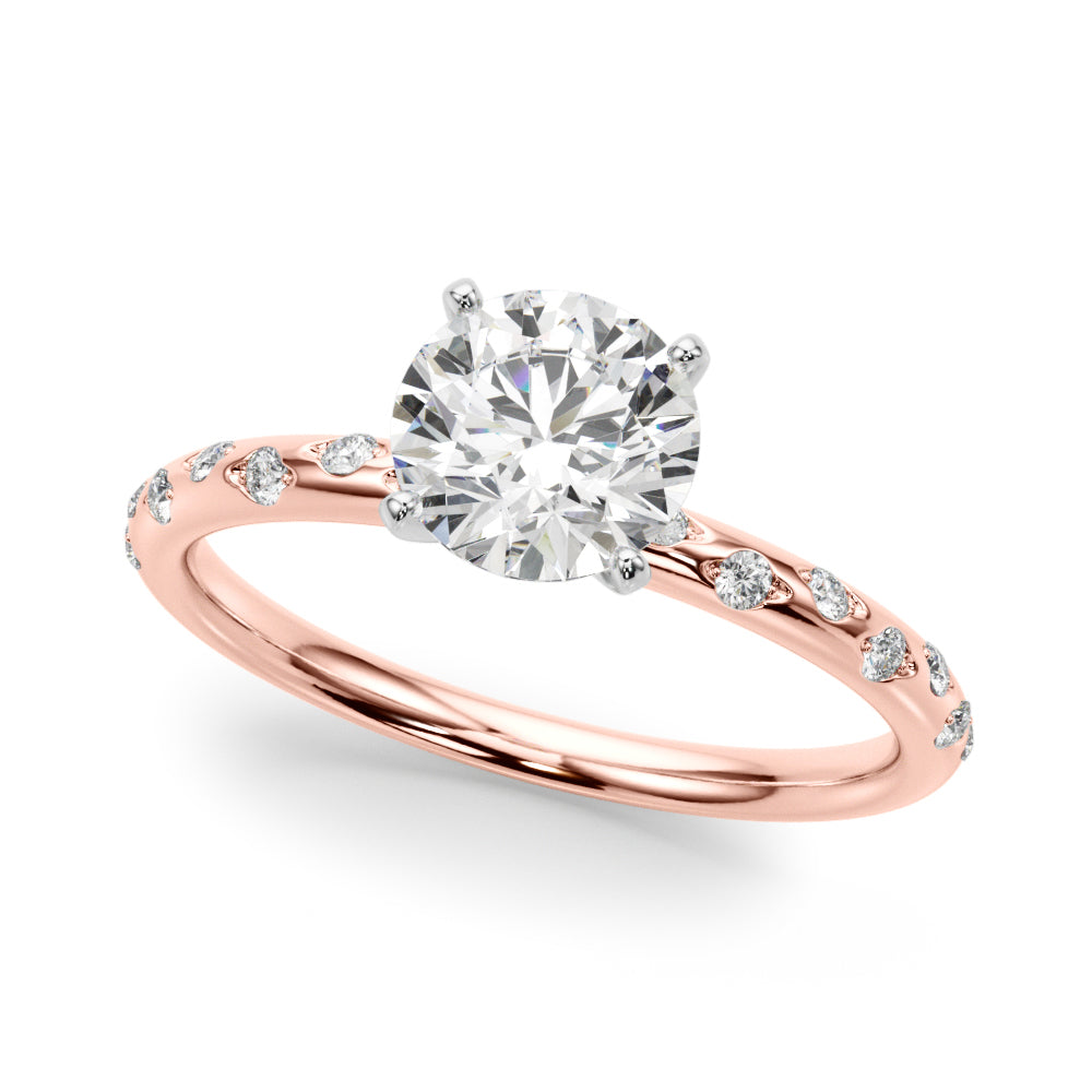 Modern Flush-Set Diamond Engagement Ring (1/15 ct. tw.)