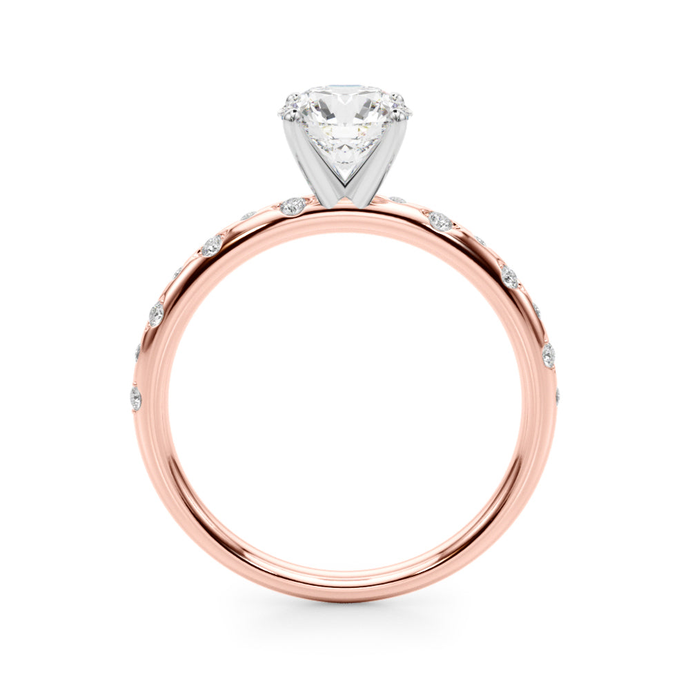 Modern Flush-Set Diamond Engagement Ring (1/15 ct. tw.)