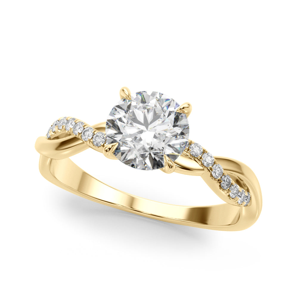 Twist Diamond Engagement Ring | (1 1/2 ct. tw.)