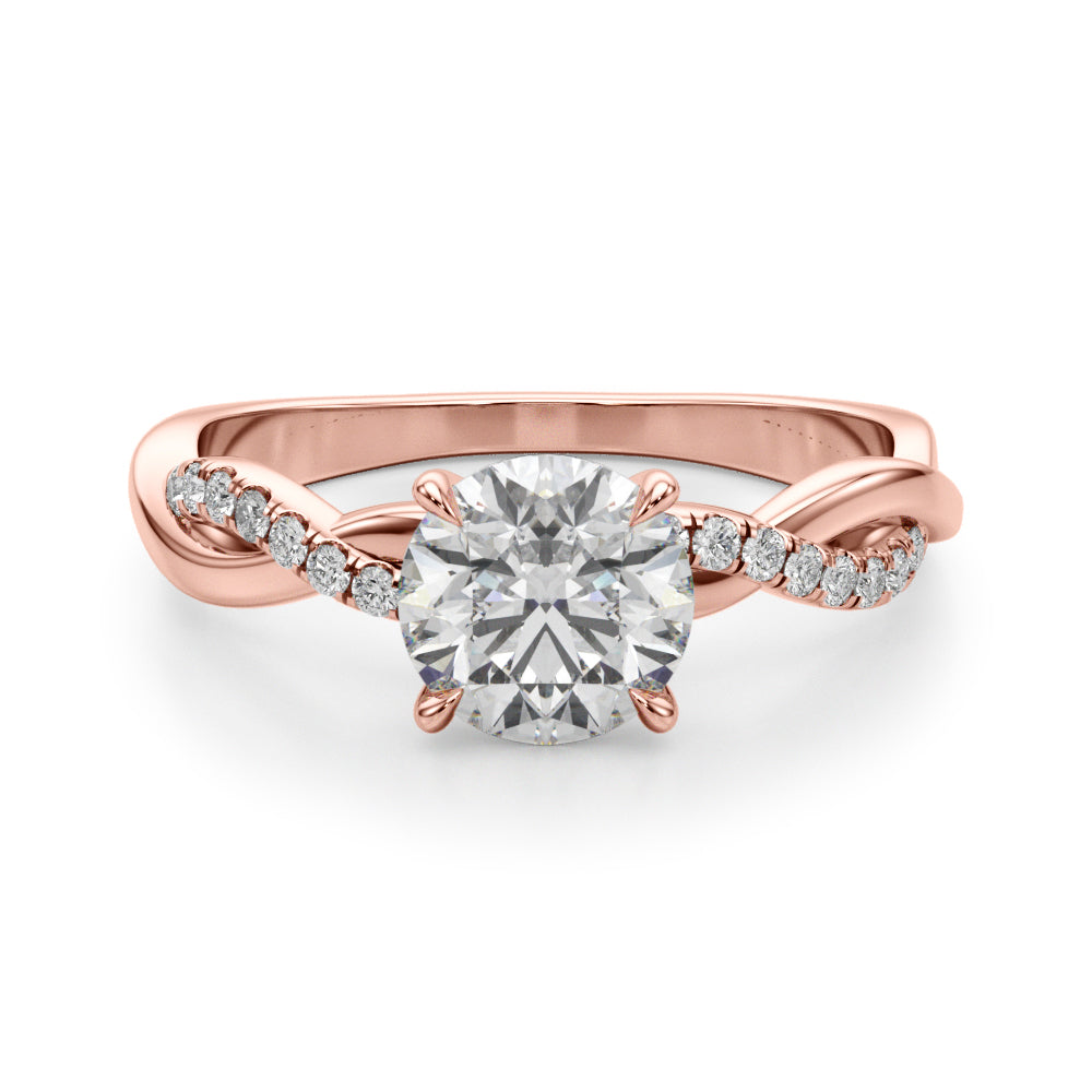 Twist Diamond Engagement Ring | (1 1/2 ct. tw.)