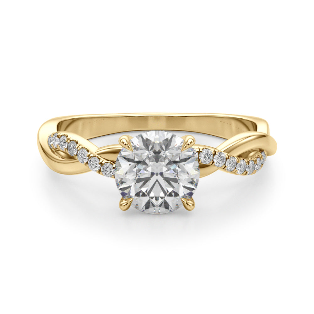 Twist Diamond Engagement Ring | (1 1/2 ct. tw.)