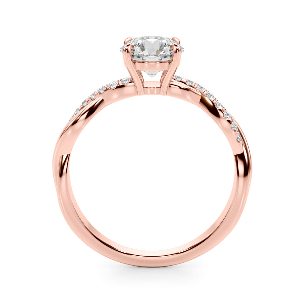 Twist Diamond Engagement Ring | (1 1/2 ct. tw.)