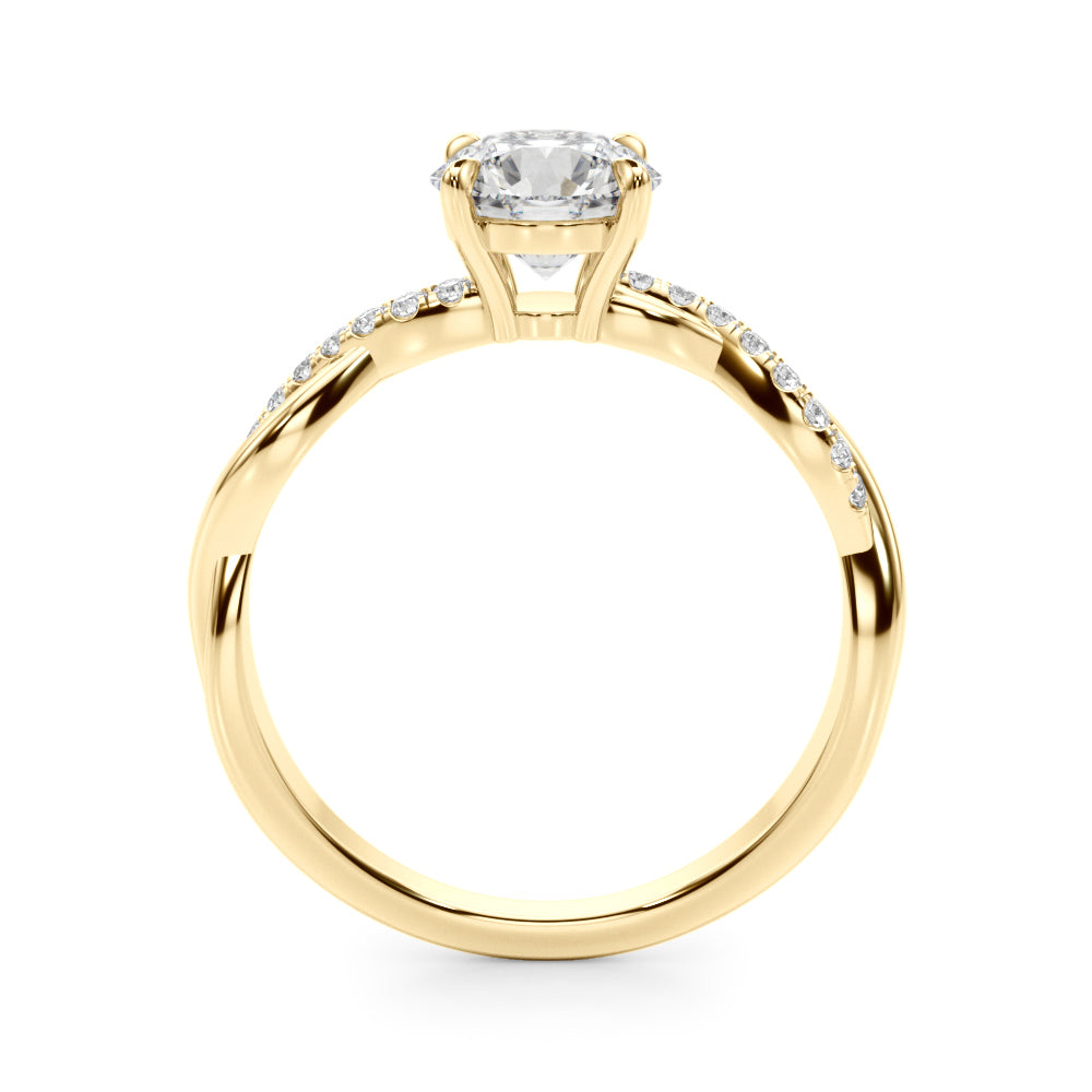Twist Diamond Engagement Ring | (1/3 ct. tw.)