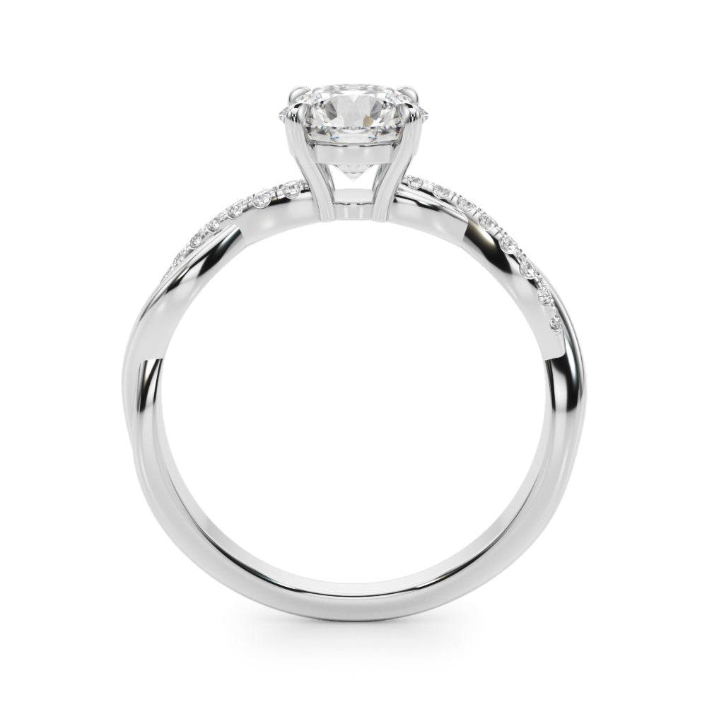Twist Diamond Engagement Ring | (1 1/2 ct. tw.)