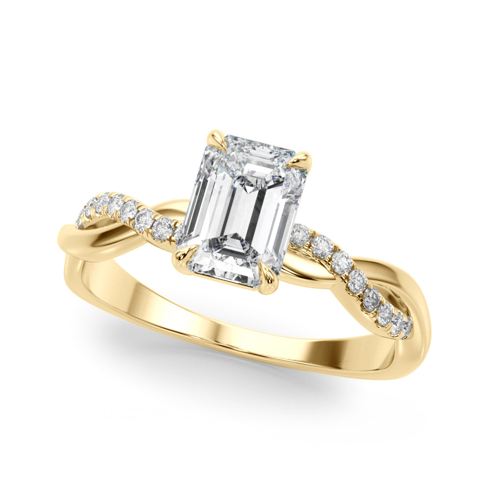 Petite Twist Diamond Engagement Ring (1/2 ct. tw.)