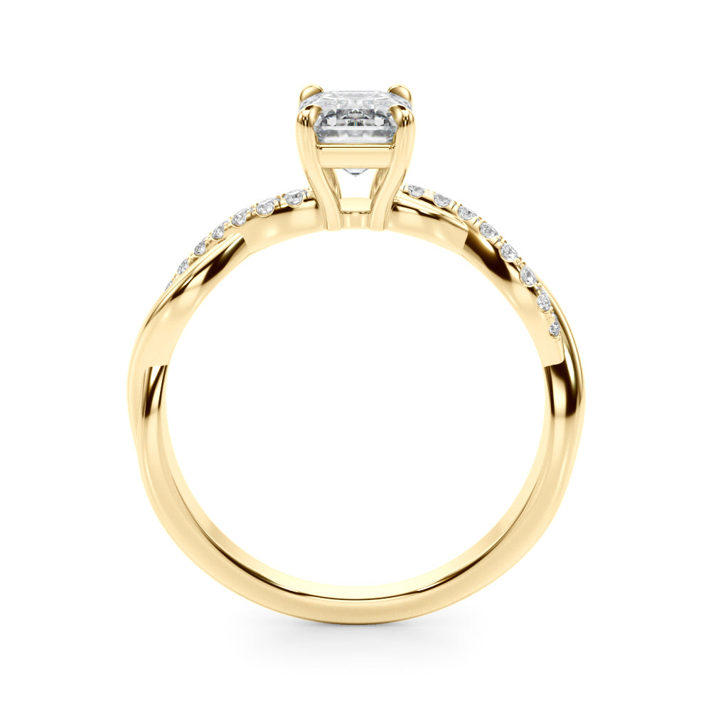 Petite Twist Diamond Engagement Ring (1/2 ct. tw.)