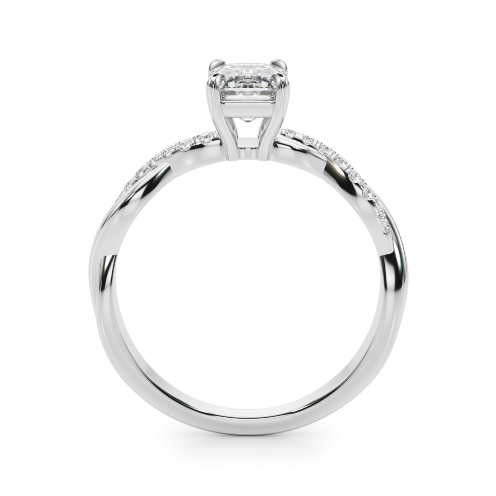 Petite Twist Diamond Engagement Ring (1/2 ct. tw.)