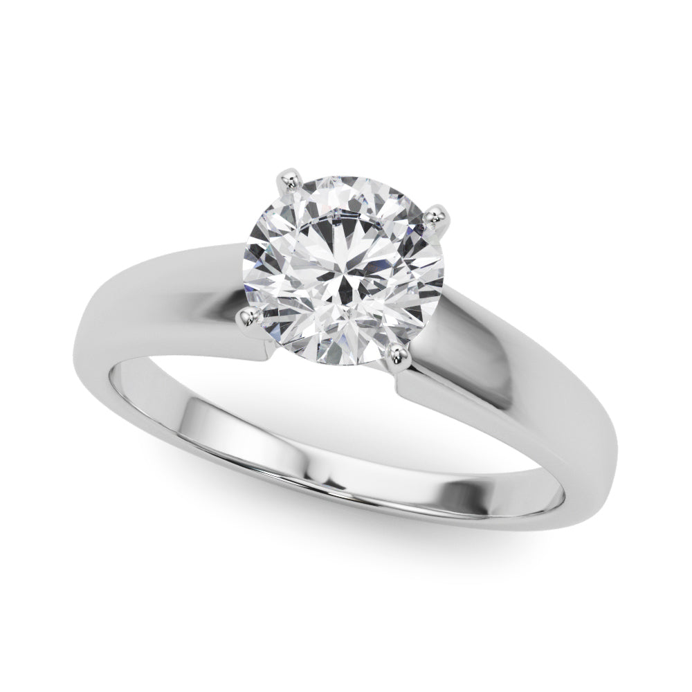 Classic Four-Prong Solitaire Engagement Ring