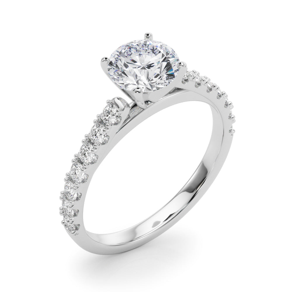 Petite Diamond Accent Solitaire Engagement Ring (3/8 ct. tw.)