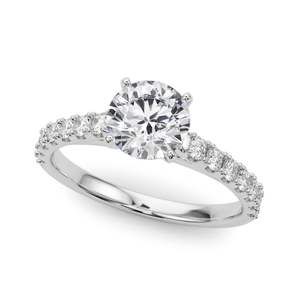 Petite Diamond Accent Solitaire Engagement Ring (3/8 ct. tw.)