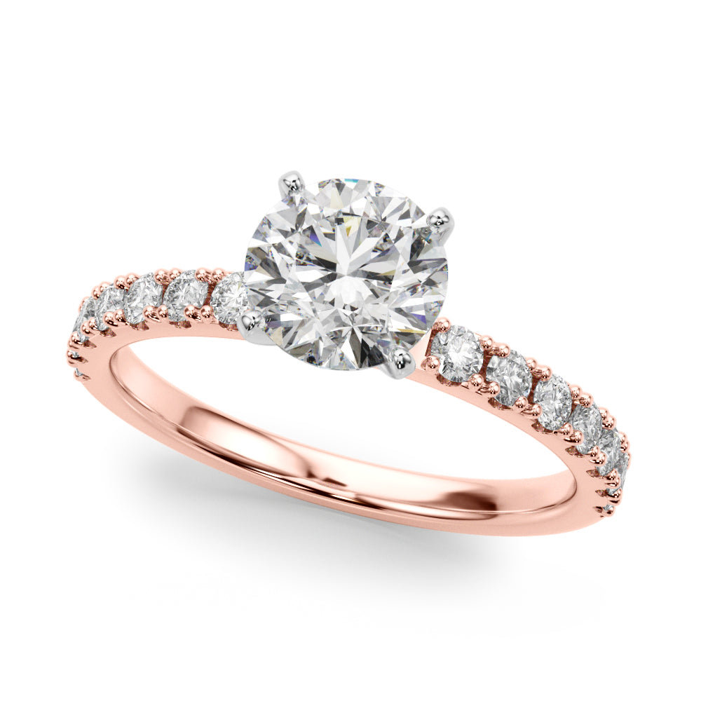 Petite Pavé Diamond Engagement Ring (3/8 ct. tw.)