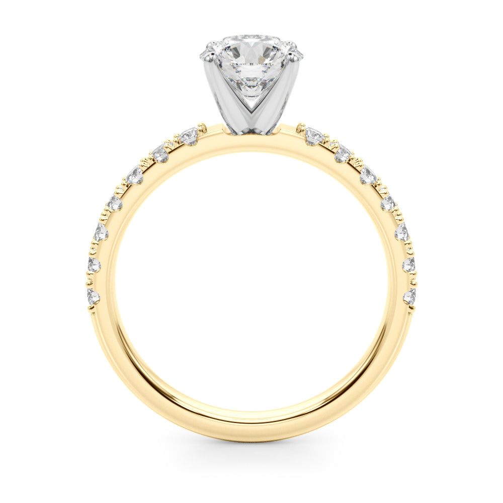 Petite Pavé Diamond Engagement Ring (3/8 ct. tw.)