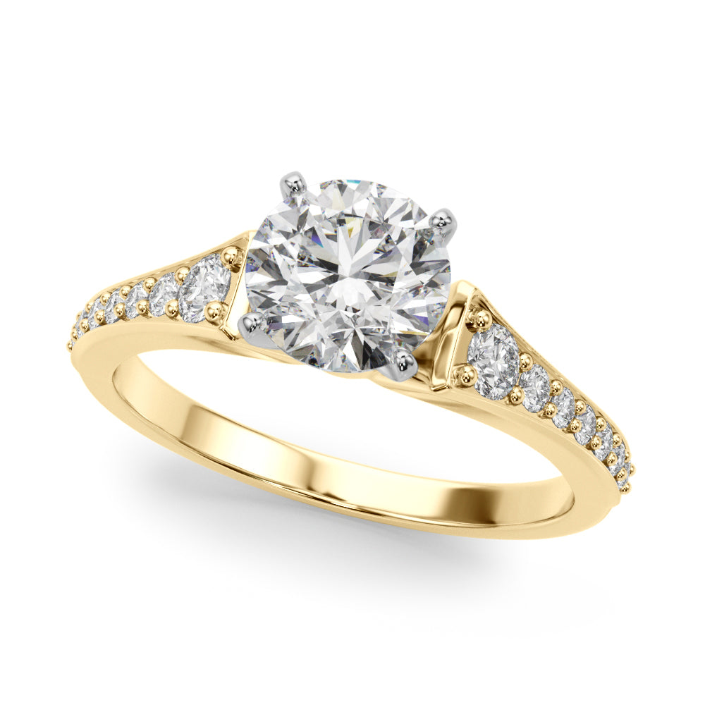 Pave Diamond Engagement Ring (1/4 ct. tw.)
