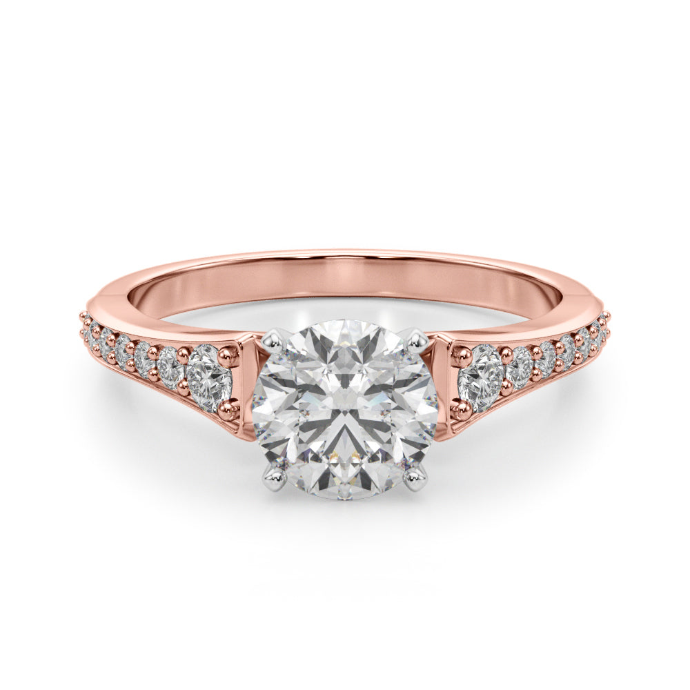 Pave Diamond Engagement Ring (1/4 ct. tw.)