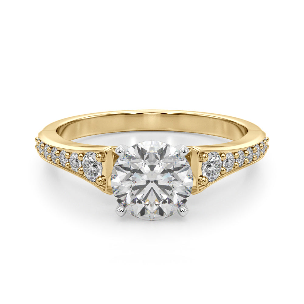 Pave Diamond Engagement Ring (1/4 ct. tw.)