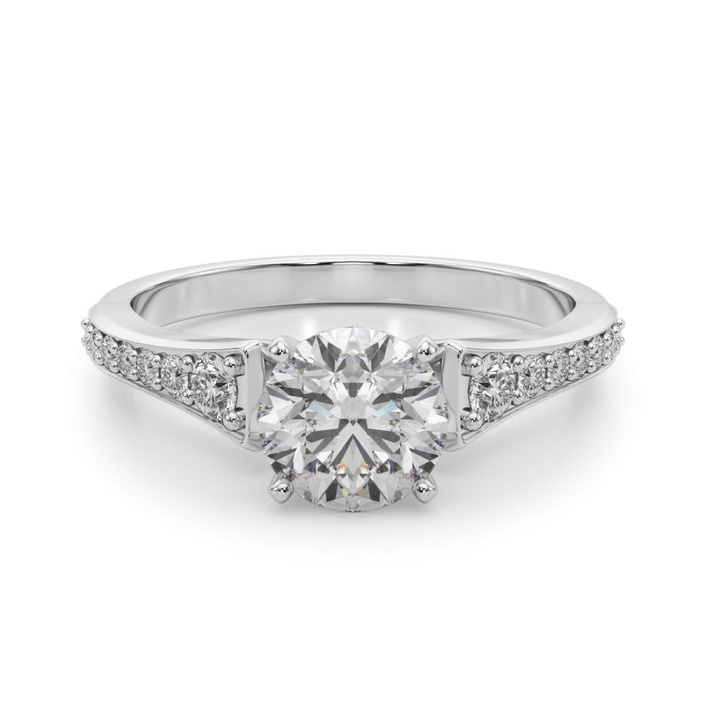 Pave Diamond Engagement Ring (1/4 ct. tw.)