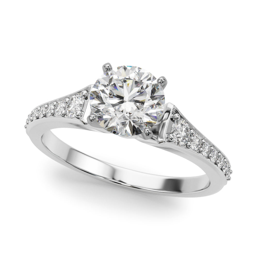 Pave Diamond Engagement Ring (1/4 ct. tw.)