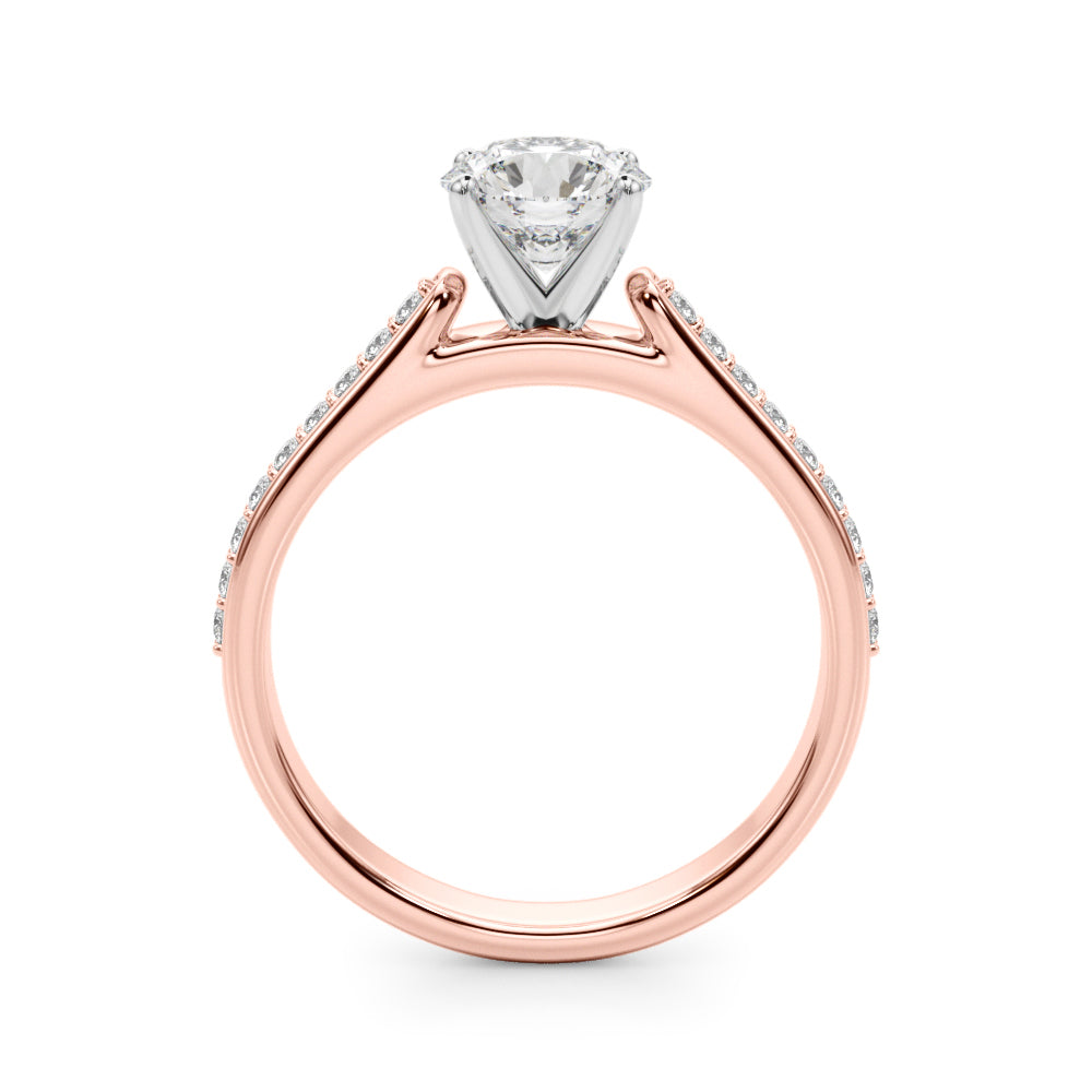 Petite Pavé Diamond Engagement Ring (1/5 ct. tw.)