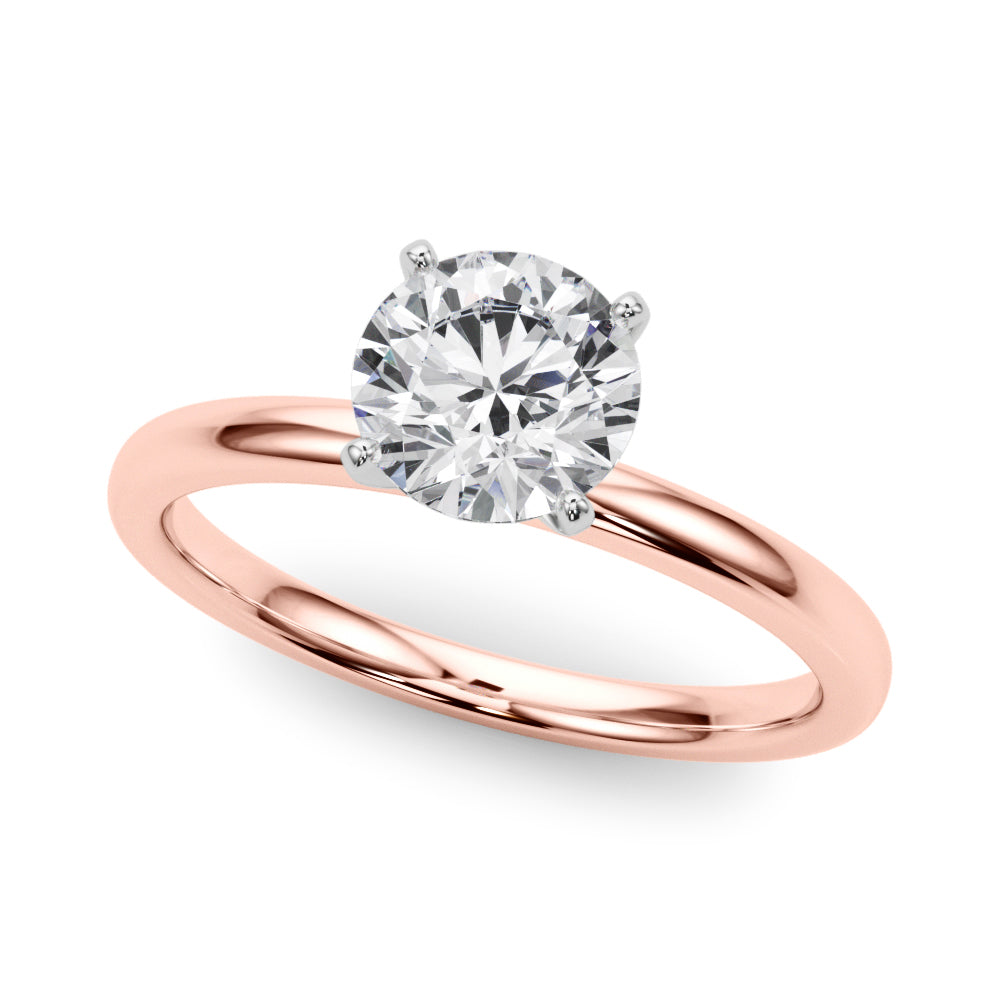 Classic Four-Prong Solitaire Diamond Engagement Ring