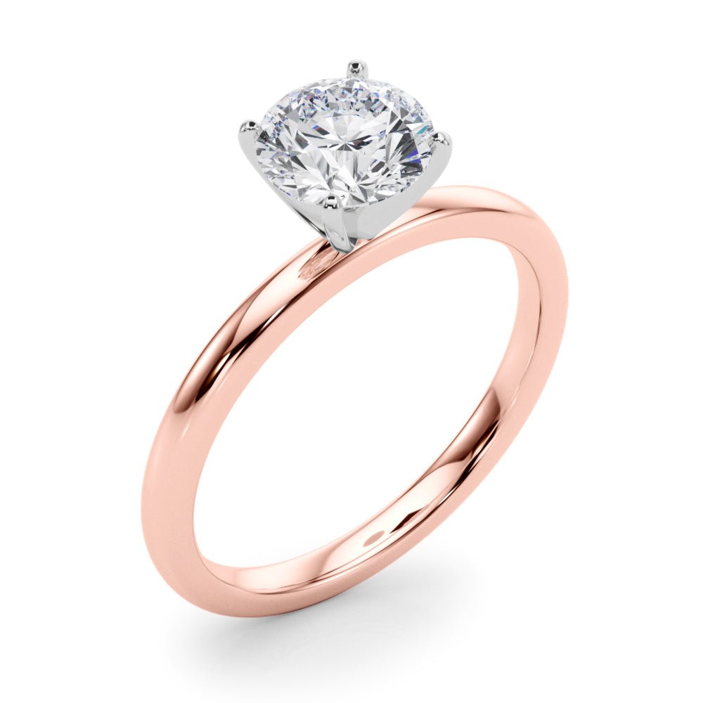 Classic Four-Prong Solitaire Diamond Engagement Ring
