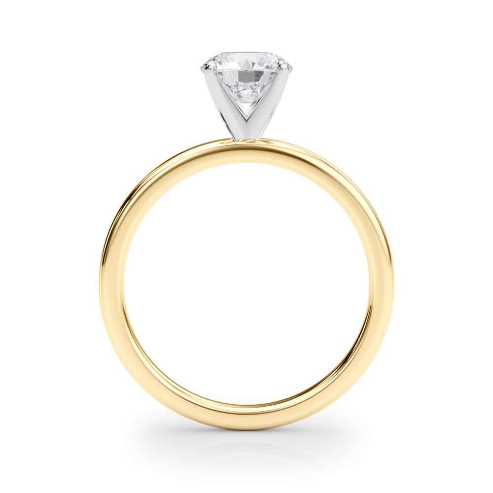 Classic Four-Prong Solitaire Diamond Engagement Ring